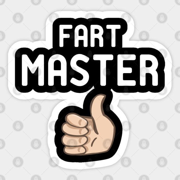 Fart Master Sticker by KC Happy Shop
